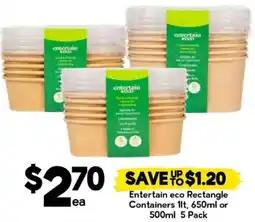 Drakes Entertain eco Rectangle Containers offer