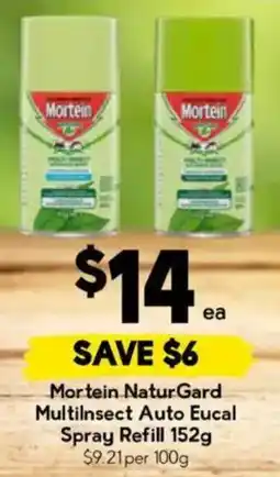 Drakes Mortein NaturGard Multil insect Auto Eucal Spray Refill offer