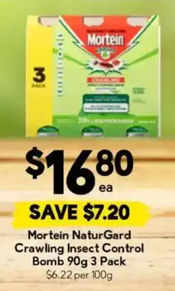 Drakes Mortein NaturGard Crawling Insect Control Bomb offer
