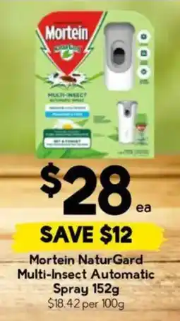 Drakes Mortein NaturGard Multi-Insect Automatic Spray offer