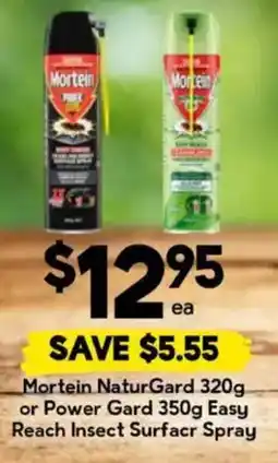 Drakes Mortein NaturGard or Power Gard Easy Reach Insect Surface Spray offer