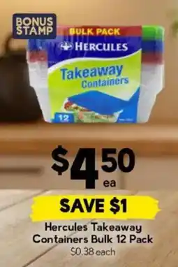 Drakes Hercules Takeaway Containers offer