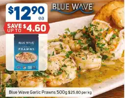 Foodland Blue Wave Garlic Prawns offer