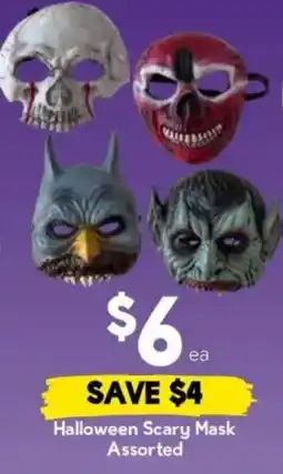 Drakes Halloween Scary Mask Assorted offer