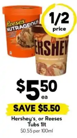Drakes Hershey's or Reeses Tubs offer