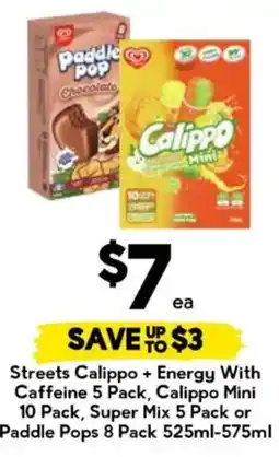 Drakes Streets Calippo + Energy With Caffeine offer