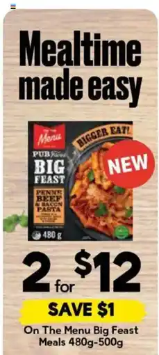 Drakes On The Menu Big Feast Meals offer