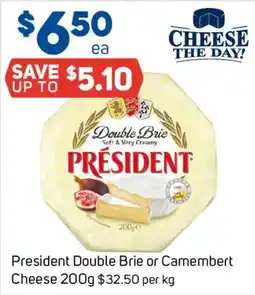 Foodland President Double Brie Cheese offer