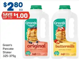 Foodland Green's Pancake Shaker offer