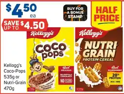 Foodland Kellogg's Coco-Pops or Nutri-Grain offer