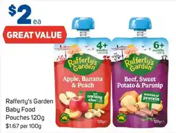 Foodland Rafferty's Garden Baby Food Pouches offer