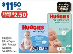 Foodland Huggies Ultra Dry or Skin Protect Nappies offer