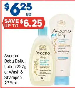Foodland Aveeno baby daily moisture lotion or wash & shampoo offer