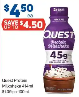 Foodland Quest Protein Milkshake offer
