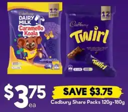 Drakes Cadbury Share Packs offer