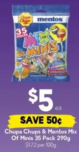 Drakes Chupa Chups & Mentos Mix Of Minis offer