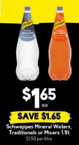 Drakes Schweppes Mineral Waters offer