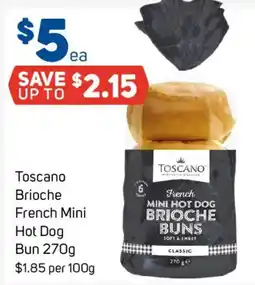 Foodland Toscano French Mini Hot Dog Brioche Buns offer