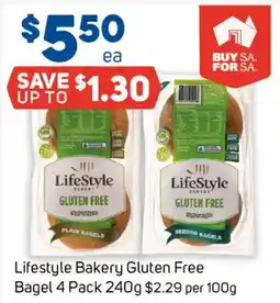 Foodland Lifestyle Bakery Gluten Free Bagel offer