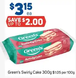 Foodland Green's Swirly Cake offer