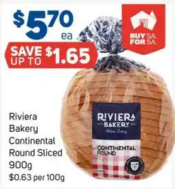 Foodland Riviera Bakery Continental Round Sliced offer