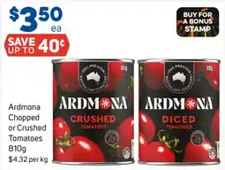 Foodland Ardmona Chopped or Crushed Tomatoes offer