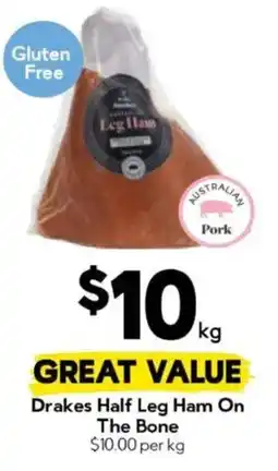 Drakes Drakes Half Leg Ham On The Bone offer