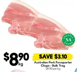 Drakes Australian Pork Forequarter Chops - Bulk Tray offer