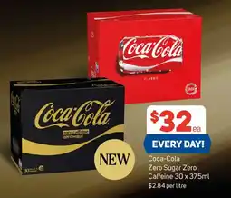 Foodland Coca-Cola Zero Sugar Zero Caffeine offer
