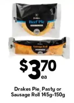 Drakes Drakes Pie, Pasty or Sausage Roll offer