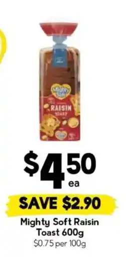 Drakes Mighty Soft Raisin Toast offer