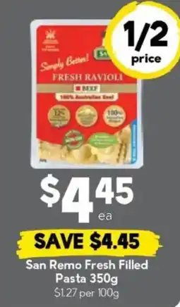 Drakes San Remo Fresh Filled Pasta offer