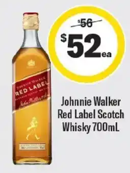 Liquorland Johnnie Walker Red Label Scotch Whisky offer