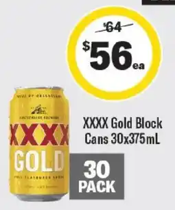 Liquorland XXXX Gold Block offer