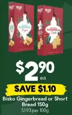 Drakes Bisko Gingerbread or Short Bread offer