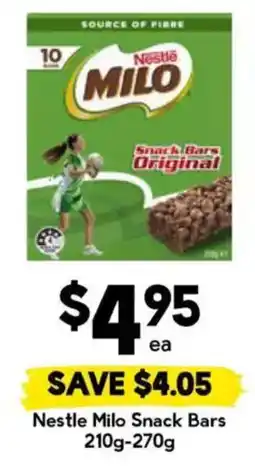 Drakes Nestle Milo Snack Bars offer