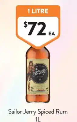 Foodworks Sailor Jerry Spiced Rum offer