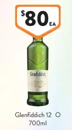 Foodworks Glenfiddich 12 offer