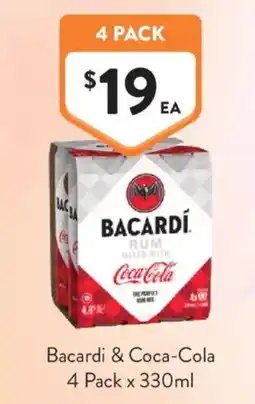Foodworks Bacardi & Coca-Cola offer