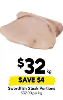 Drakes Swordfish Steak Portions offer