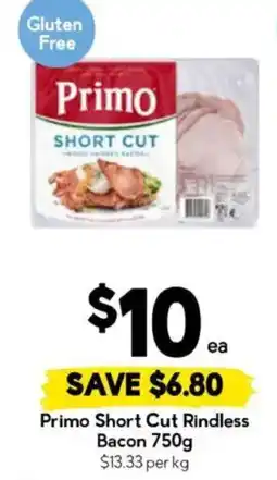 Drakes Primo Short Cut Rindless Bacon offer