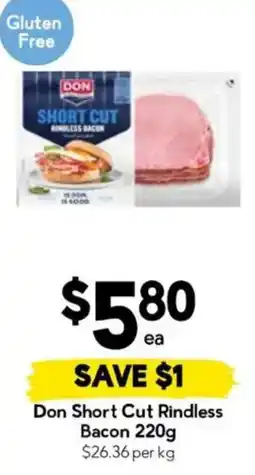 Drakes Don Short Cut Rindless Bacon offer