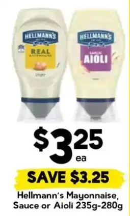 Drakes Hellmann's Mayonnaise, Sauce or Aioli offer