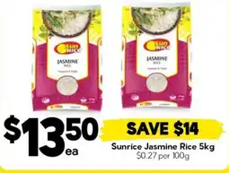 Drakes Sunrice Jasmine Rice offer