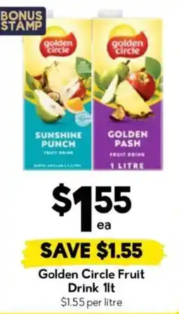 Drakes Golden Circle Fruit Drink offer