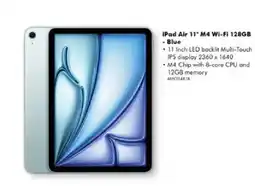 The Good Guys iPad Air 11" M4 Wi-Fi 128GB - Blue offer