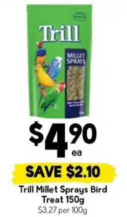 Drakes Trill Millet Sprays Bird Treat offer