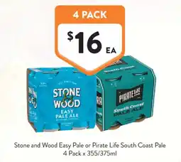 Foodworks Stone and Wood Easy Pale or Pirate Life South Coast Pale offer