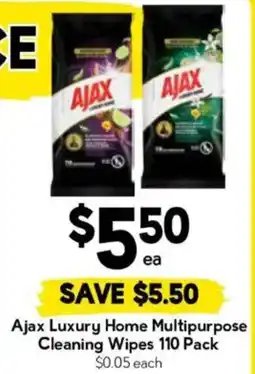 Drakes Ajax Luxury Home Multipurpose Cleaning Wipes offer
