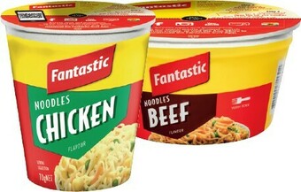 IGA Fantastic Cup 70g or Bowl Noodles 85g Selected Varieties offer